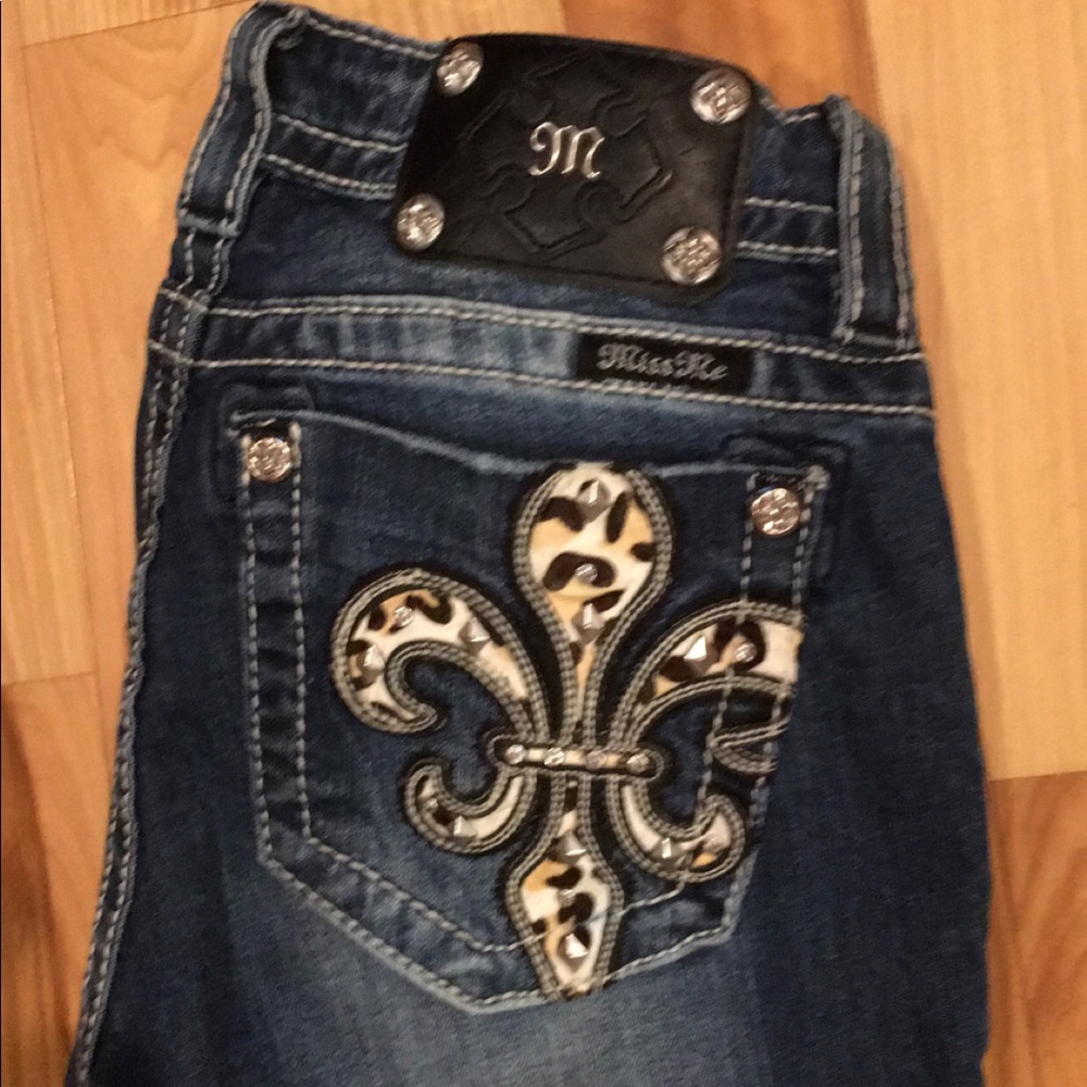 Miss Me Jeans Cheetah embellished